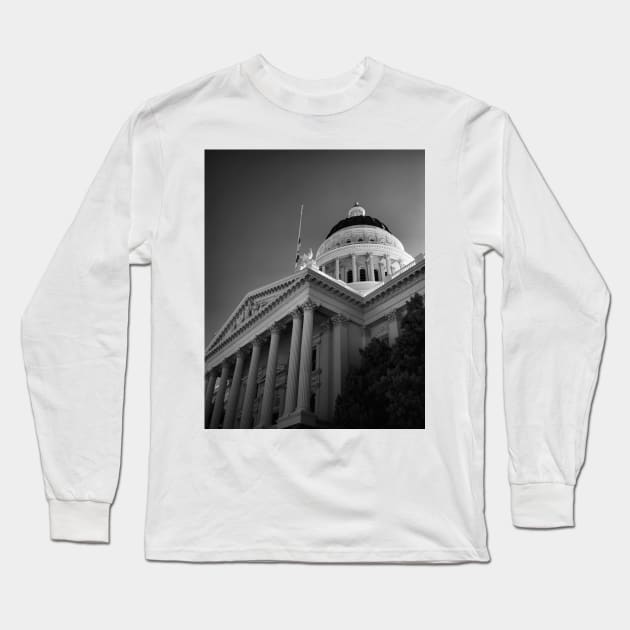 State Capital Building, Sacramento California Long Sleeve T-Shirt by rodneyj46